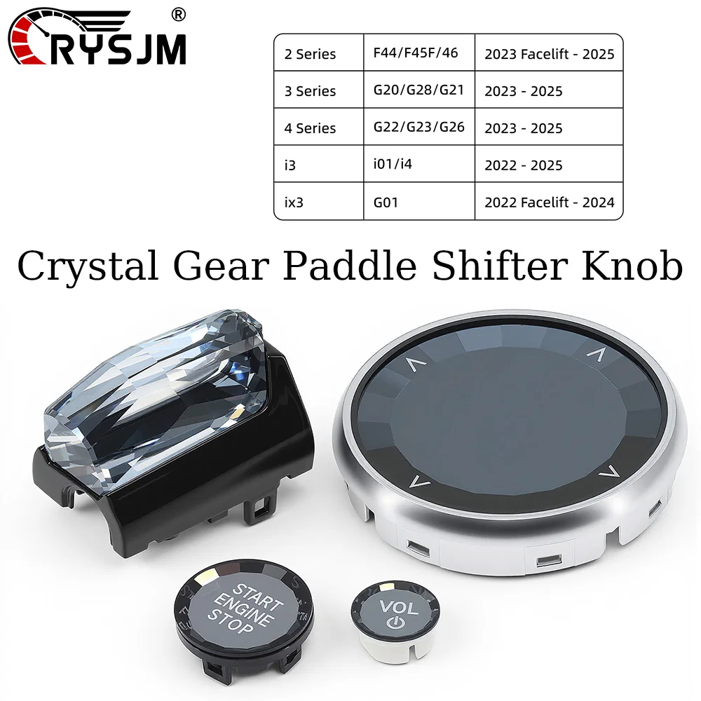 Crystal Gear Paddle Shifter Knob For BMW New 2 Series 3 Series 4 Series G20 G21 G22 i3 iX3 Automotive Accessories 4 Piece Set
Crystal Gear Paddle Shifter Knob For BMW New 2 Series 3 Series 4 Series G20 G21 G22 i3 iX3 Automotive Accessories 4 Piece Set