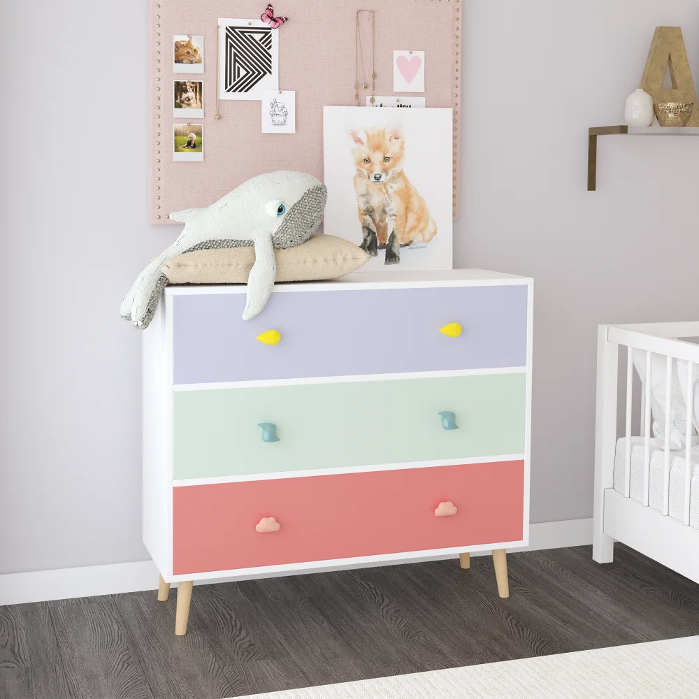 Kids 3-Drawer Dresser - Baby Nightstand & Storage Cabinet for Bedroom, Living Room, Toddler Room, Nursery, Closet, Apartment (Co
Kids 3-Drawer Dresser - Baby Nightstand & Storage Cabinet for Bedroom, Living Room, Toddler Room, Nursery, Closet, Apartment (Co