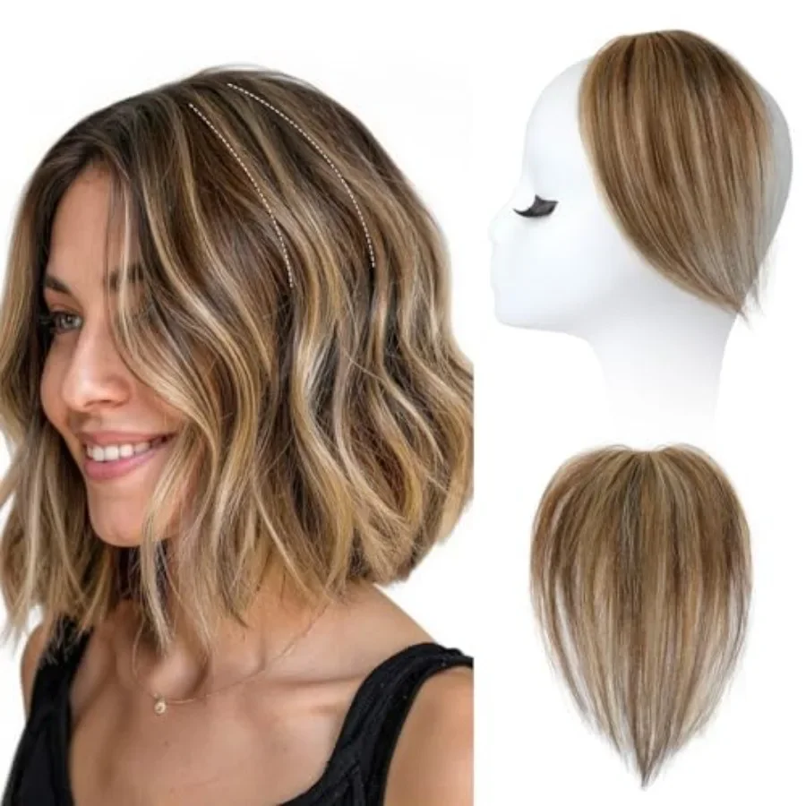 Human Hair Clip-in Hair Volumizer - Short Thick Hairpieces for Extra Volume, Easy Clip-in Extensions for Thin and Fine Hair Lig
Human Hair Clip-in Hair Volumizer - Short Thick Hairpieces for Extra Volume, Easy Clip-in Extensions for Thin and Fine Hair Lig