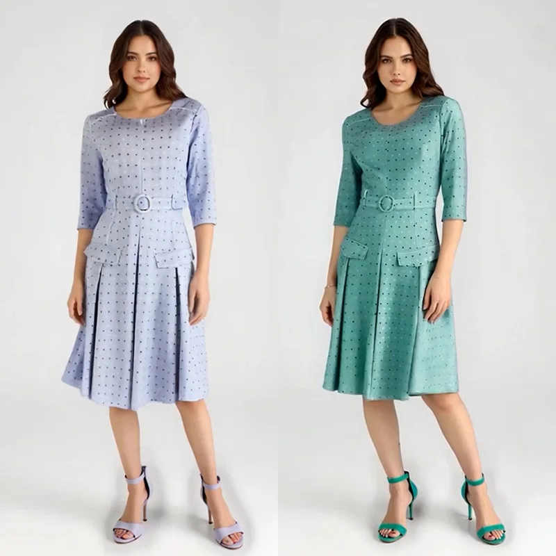 Elegant Dress Women for Wedding Party Summer African Half Sleeve O-neck Polyester Midi Dresses Dashiki African Clothes
Elegant Dress Women for Wedding Party Summer African Half Sleeve O-neck Polyester Midi Dresses Dashiki African Clothes