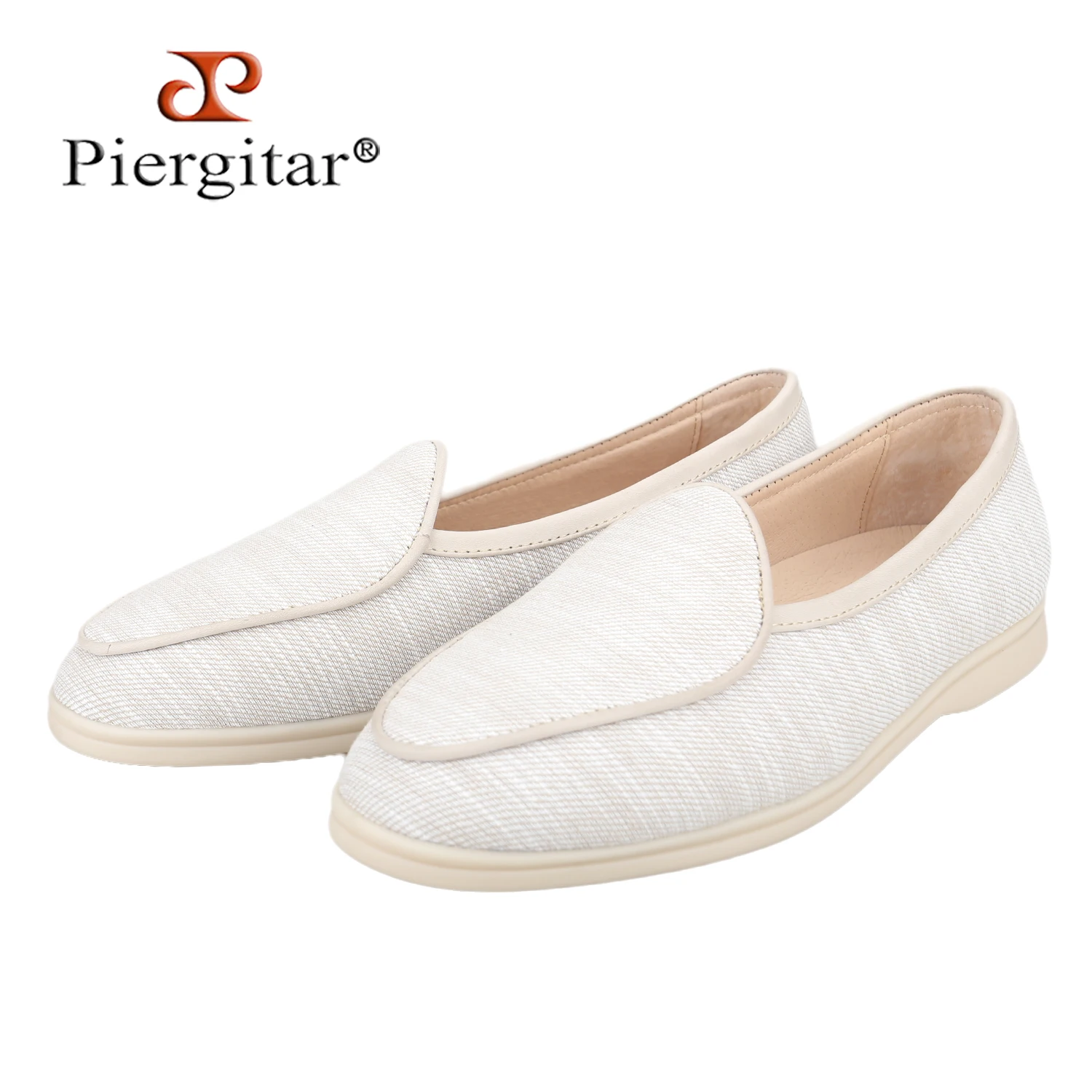 Piergitar Handmade Oat Color Linen Summer Walk Style Slip-On Loafers Fashionable And Daily Wear Men Casual Shoes “LP” Same Model
Piergitar Handmade Oat Color Linen Summer Walk Style Slip-On Loafers Fashionable And Daily Wear Men Casual Shoes “LP” Same Model