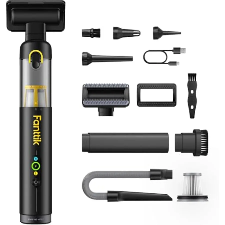 Slim V10 APEX Cordless Car Vacuum 4-in-1 Portable Mini Handheld Vac 19kPa Suction Power Upgraded Smart Digital Display 2 Suctio
Slim V10 APEX Cordless Car Vacuum 4-in-1 Portable Mini Handheld Vac 19kPa Suction Power Upgraded Smart Digital Display 2 Suctio