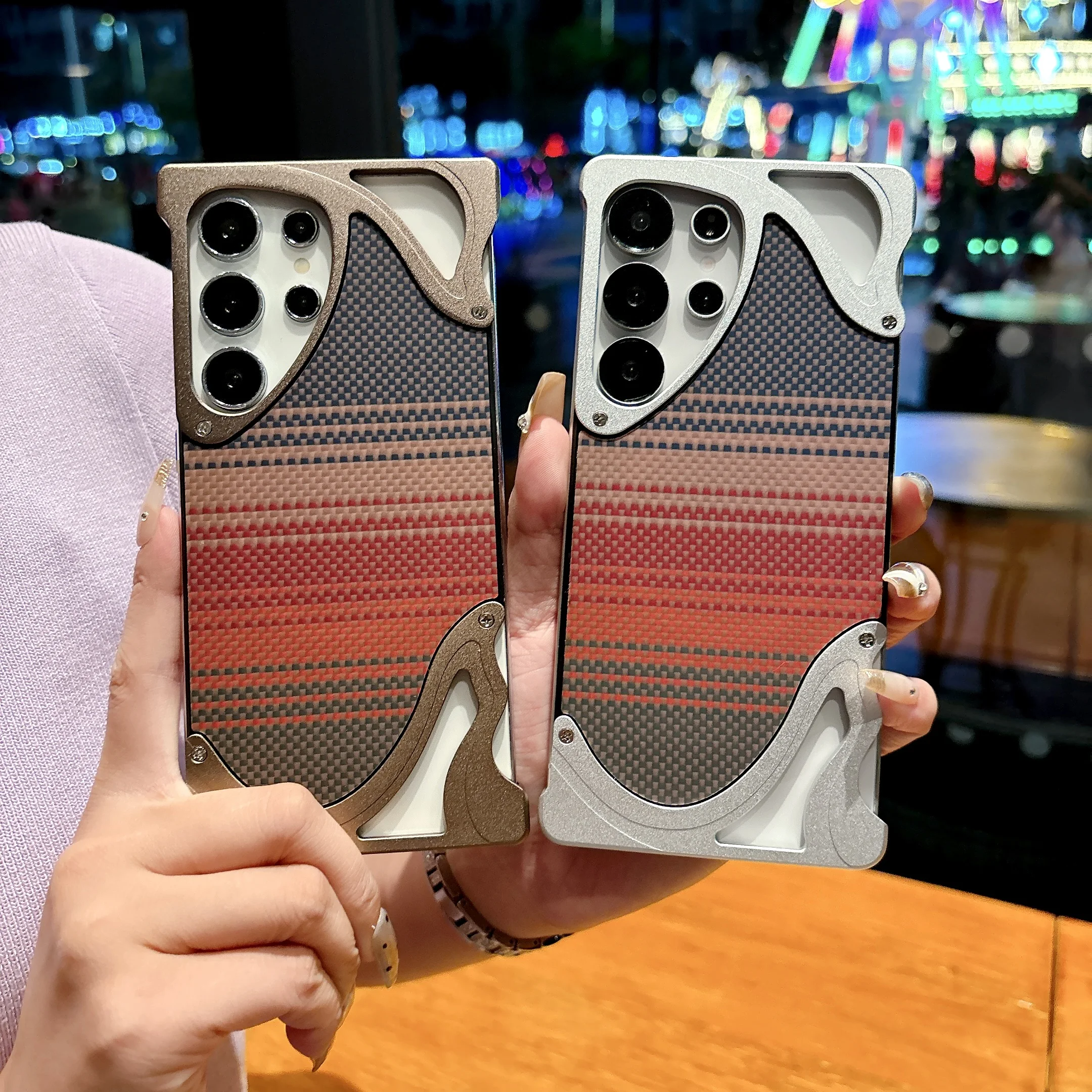 For Samsung Galaxy S25 Ultra S23 Ultra S24 Ultra Gold Wire Silver Brocade Fiber Panel Cover Aluminum alloy Bumper Magnetic Case
For Samsung Galaxy S25 Ultra S23 Ultra S24 Ultra Gold Wire Silver Brocade Fiber Panel Cover Aluminum alloy Bumper Magnetic Case
