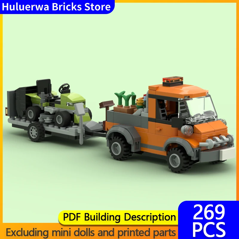 Speed Hypercar Model MOC Building Bricks Pickup Truck With A Lawn Mower Modular Technology Gifts Holiday Assemble Children Toys
Speed Hypercar Model MOC Building Bricks Pickup Truck With A Lawn Mower Modular Technology Gifts Holiday Assemble Children Toys