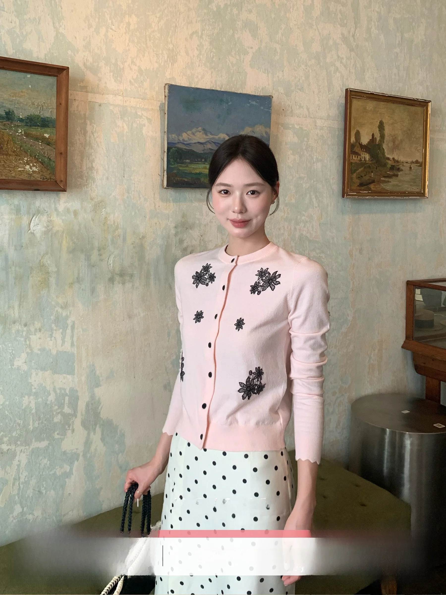 Handmade Korean Sle Knitted Lace round Ne Open Cardigan Women's Spring Faion Casual Long Sve Sweater DH Large Flower
Handmade Korean Sle Knitted Lace round Ne Open Cardigan Women's Spring Faion Casual Long Sve Sweater DH Large Flower