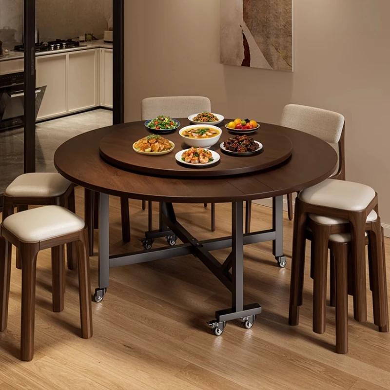 Folding dining Household round diningMovable folding table 12 people Household new dining Large round
Folding dining Household round diningMovable folding table 12 people Household new dining Large round