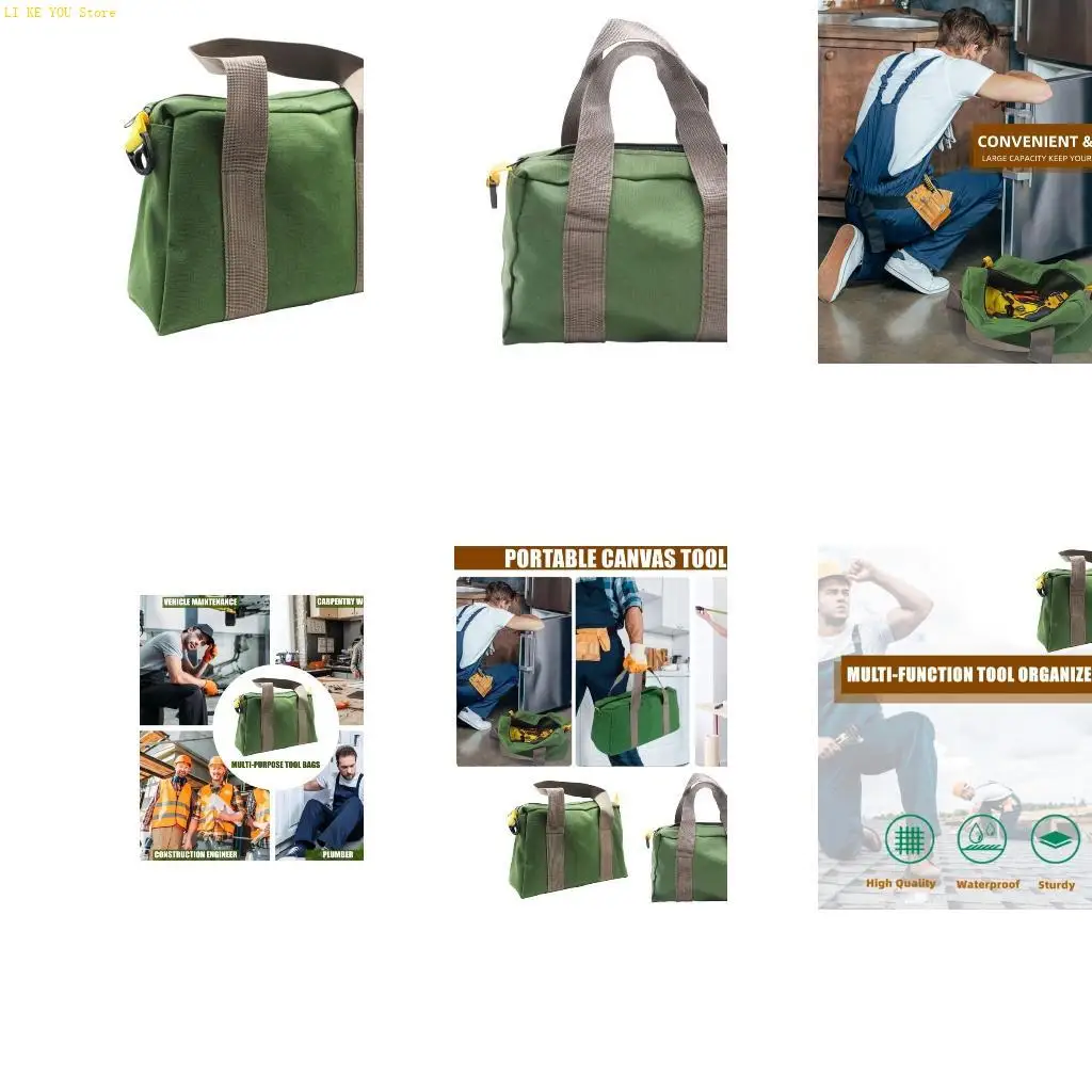 W3JE Canvas Tool Bag Wide Mouth Opening Storage Bag For Mechanics Tool Equipment
W3JE Canvas Tool Bag Wide Mouth Opening Storage Bag For Mechanics Tool Equipment