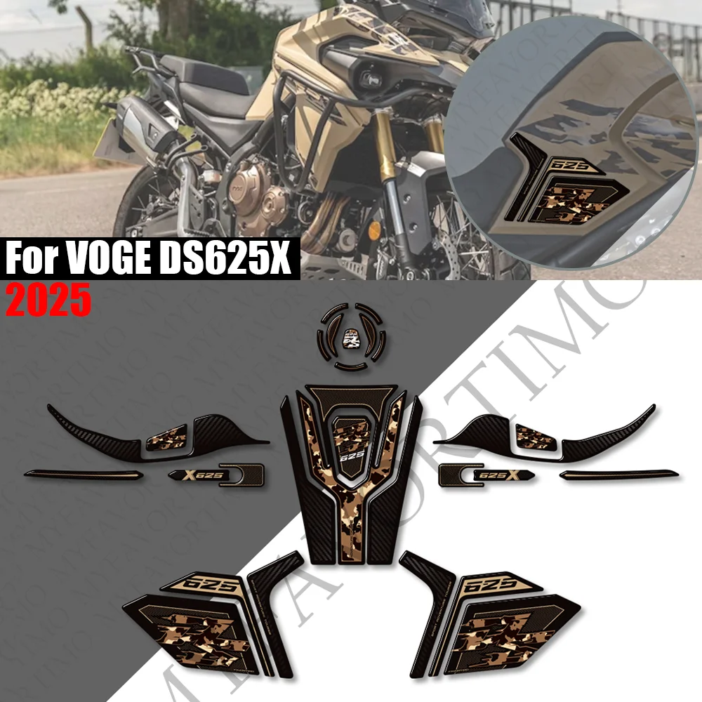 For VOGE DS625X 2025 Adventure Motorcycle Handguard Fairing Fender Fuel Tank Pad Sticker Moto Epoxy resin Decals VOGEDS625X Adv
For VOGE DS625X 2025 Adventure Motorcycle Handguard Fairing Fender Fuel Tank Pad Sticker Moto Epoxy resin Decals VOGEDS625X Adv