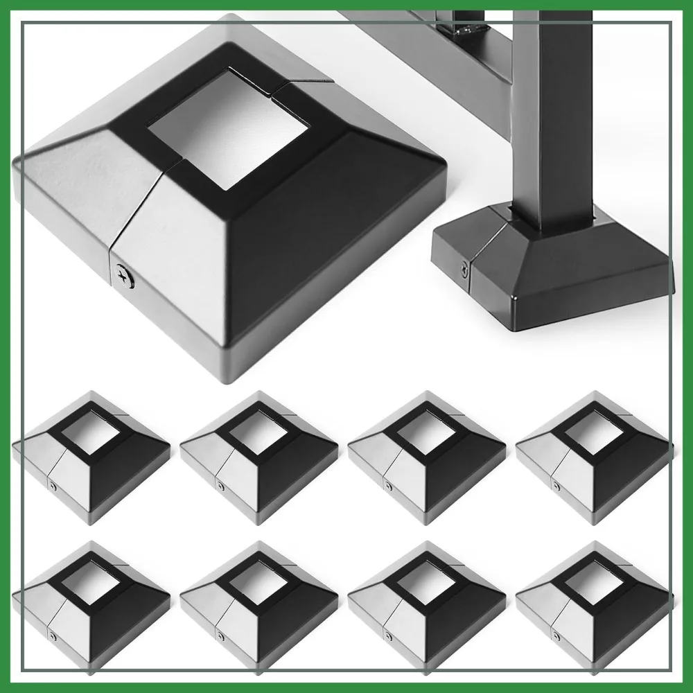 8Pcs 1.5" Aluminum Post Base Cover for Iron Stair Railings, Balcony Railings, Post Skirt Covers (Black)
8Pcs 1.5" Aluminum Post Base Cover for Iron Stair Railings, Balcony Railings, Post Skirt Covers (Black)