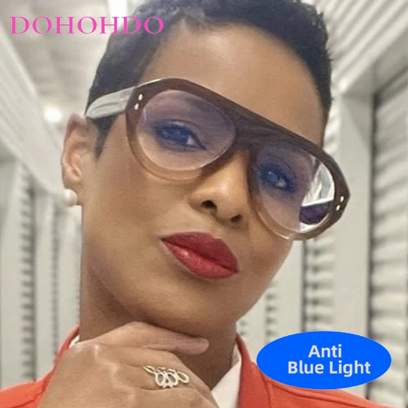 New Trendy Oversized Pilot Punk Women Men 2025 Vintage Brand Designer Eyeglasses Computer Anti-Blue Light Glasses Ladies Lentes
New Trendy Oversized Pilot Punk Women Men 2025 Vintage Brand Designer Eyeglasses Computer Anti-Blue Light Glasses Ladies Lentes
