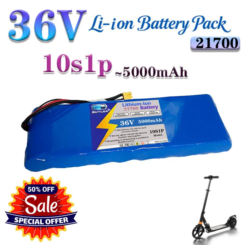 2006 new 21700 36V 5000mAh 10S1P rechargeable lithium-ion battery built-in 20A BMS suitable for 250W-500W electric scooters
2006 new 21700 36V 5000mAh 10S1P rechargeable lithium-ion battery built-in 20A BMS suitable for 250W-500W electric scooters