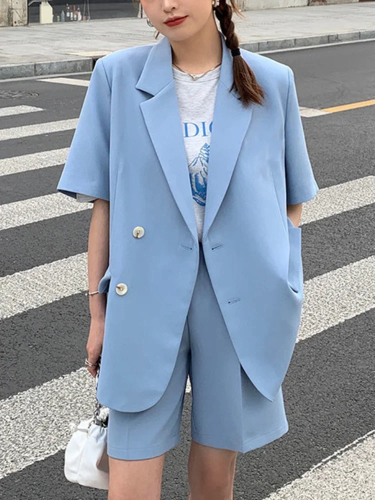 Женские комплекты S-4XL, мешковатые блейзеры с короткими рукавами, простые шорты, офисная женская летняя винтажная официальная уличная одежда, крутая рабочая одежда 2023, новинка
Женские комплекты S-4XL, мешковатые блейзеры с короткими рукавами, простые шорты, офисная женская летняя винтажная официальная уличная одежда, крутая рабочая одежда 2023, новинка