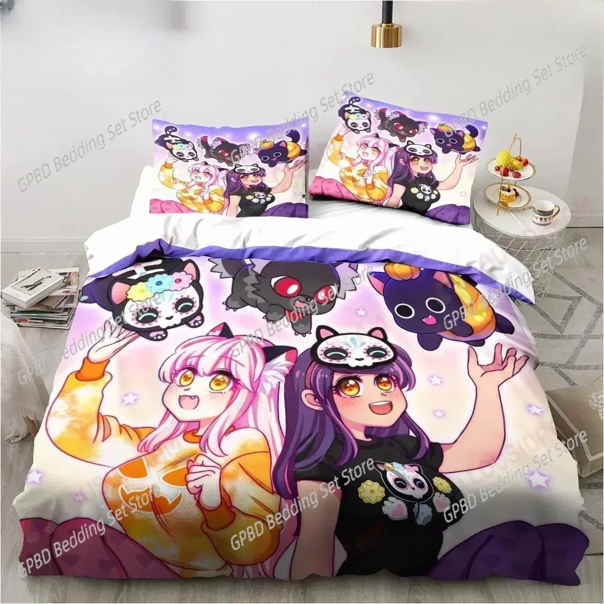 Cartoon Game Cute Aphmau with Wings 3D NEW Duvet Cover Pillowcase Bedding Set Adult Boy Girl Bedroom Decoration Single Double
Cartoon Game Cute Aphmau with Wings 3D NEW Duvet Cover Pillowcase Bedding Set Adult Boy Girl Bedroom Decoration Single Double