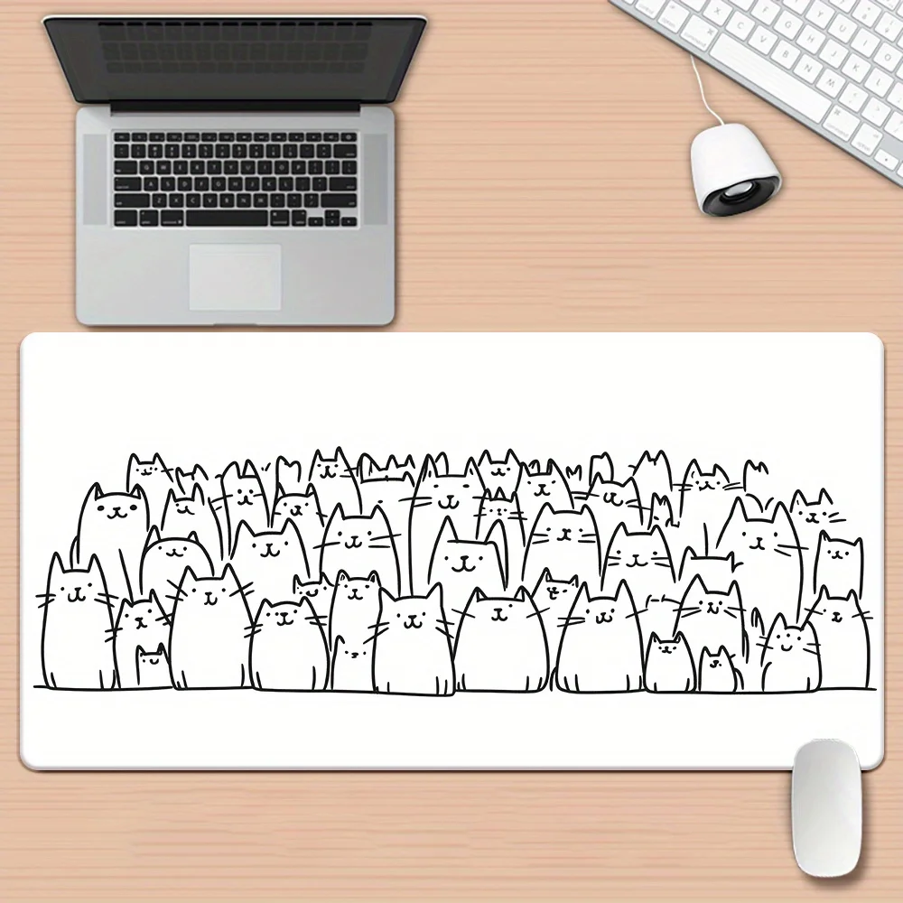 XXL Cartoon Cat high-definition printed game and office mouse pad large-sized rubber material, suitable for gamers and families
XXL Cartoon Cat high-definition printed game and office mouse pad large-sized rubber material, suitable for gamers and families