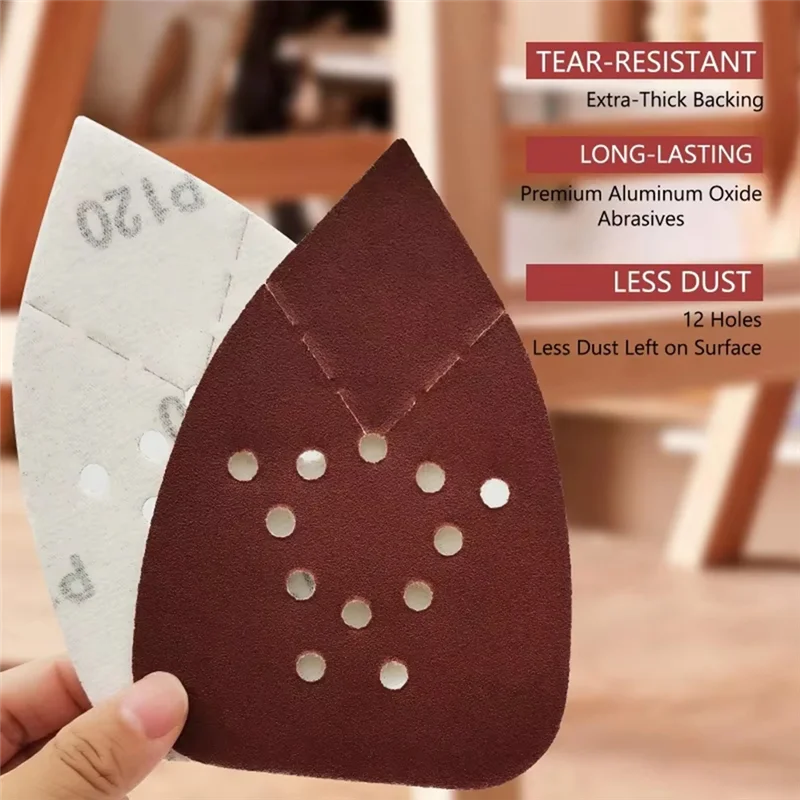 CQMF-Mouse Sanding Pads 60 Pack,Mouse Sander Sandpaper Assortment, 12 Hole Hook And Loop Detail Sander Pads
CQMF-Mouse Sanding Pads 60 Pack,Mouse Sander Sandpaper Assortment, 12 Hole Hook And Loop Detail Sander Pads