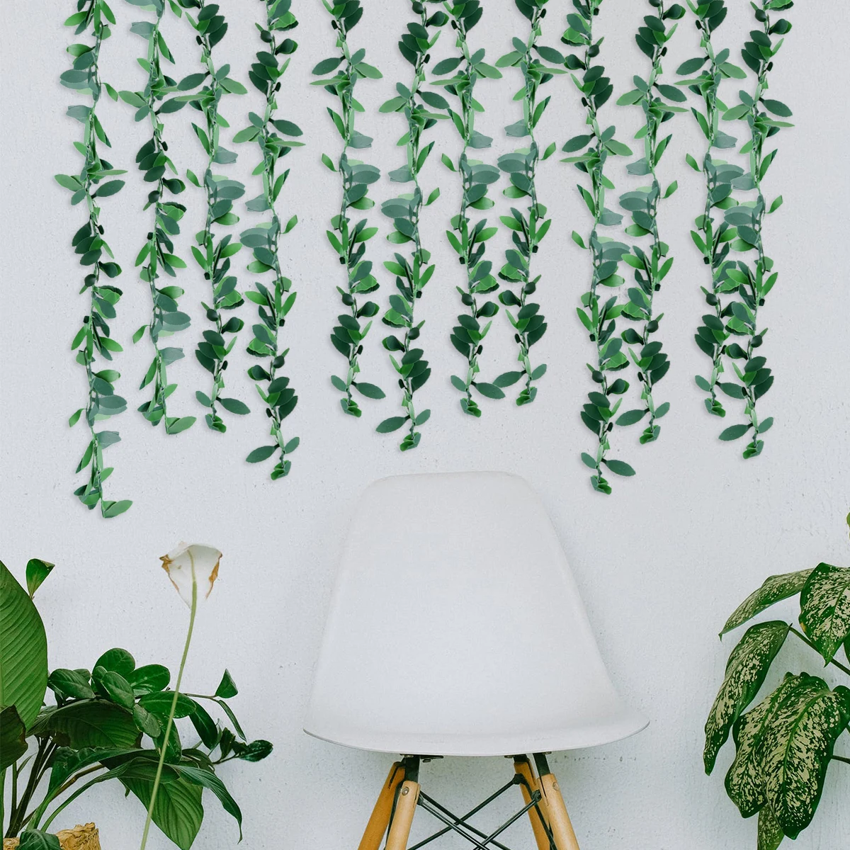 7.5m Green Leaves Decorative Garland Artificial Vines Headbands Reusable Home Party Coffee Store Decor
7.5m Green Leaves Decorative Garland Artificial Vines Headbands Reusable Home Party Coffee Store Decor