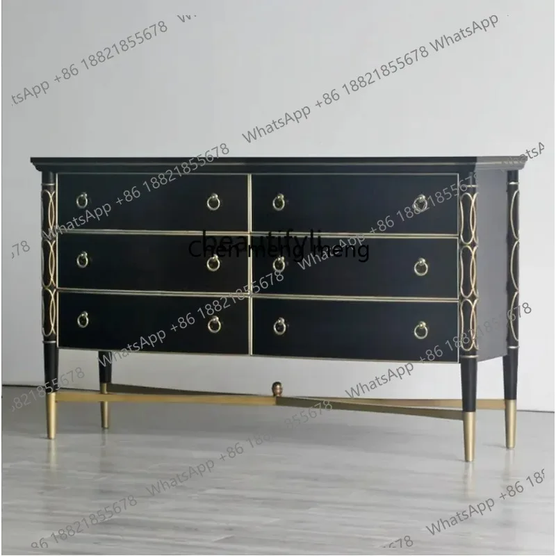 new zq Furniture Beech Solid Wood Locker American Neo-Classical Gold Bedroom Chest of Six Drawers ss 26 LHY26
new zq Furniture Beech Solid Wood Locker American Neo-Classical Gold Bedroom Chest of Six Drawers ss 26 LHY26