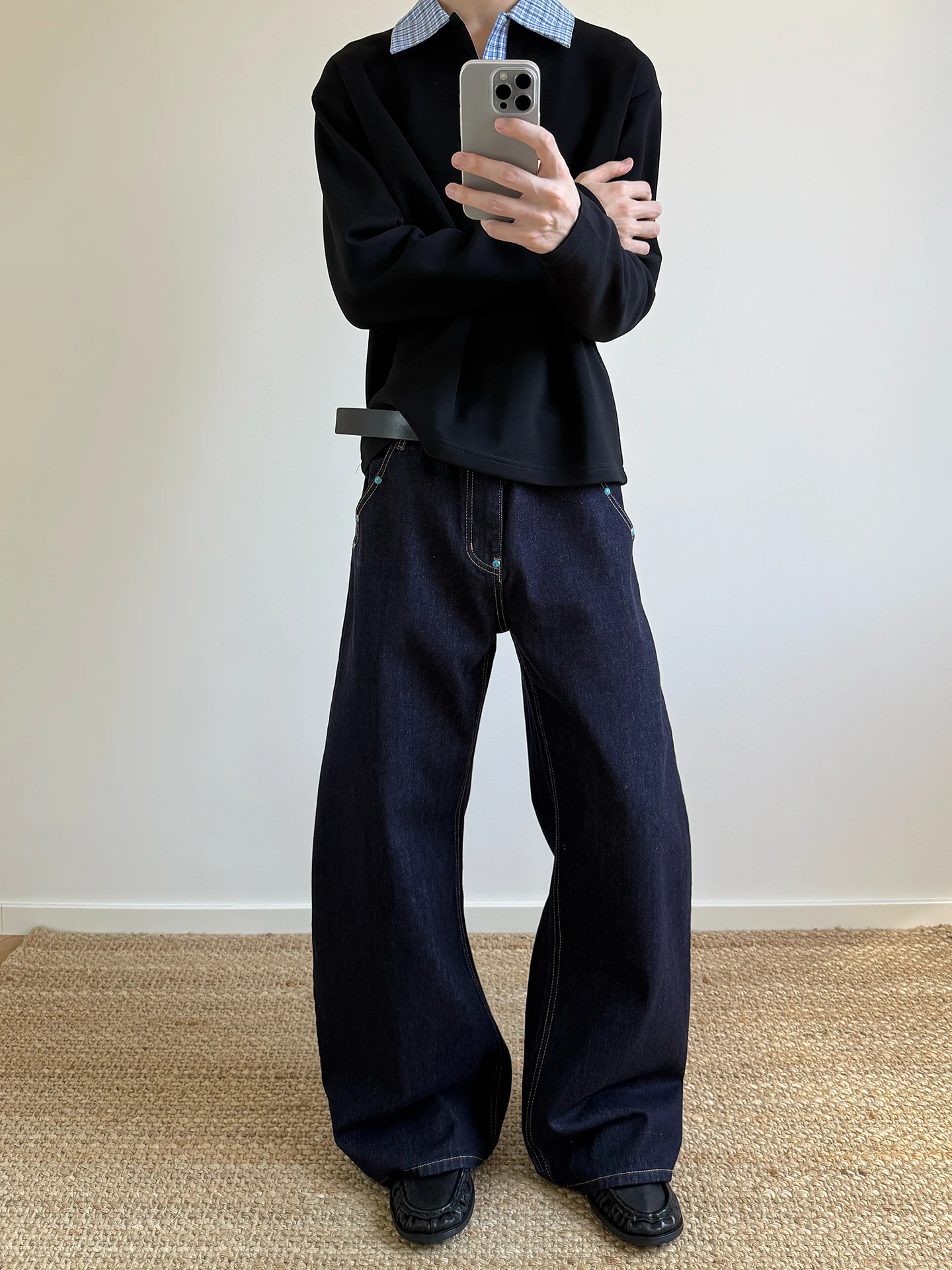 Джинсы PUEE в американском стиле ретро Cleanfit с заклепками, модные джинсы с прямыми штанинами, микро-клеш, оригинальные цветные брюки, молодежная повседневная одежда
Джинсы PUEE в американском стиле ретро Cleanfit с заклепками, модные джинсы с прямыми штанинами, микро-клеш, оригинальные цветные брюки, молодежная повседневная одежда