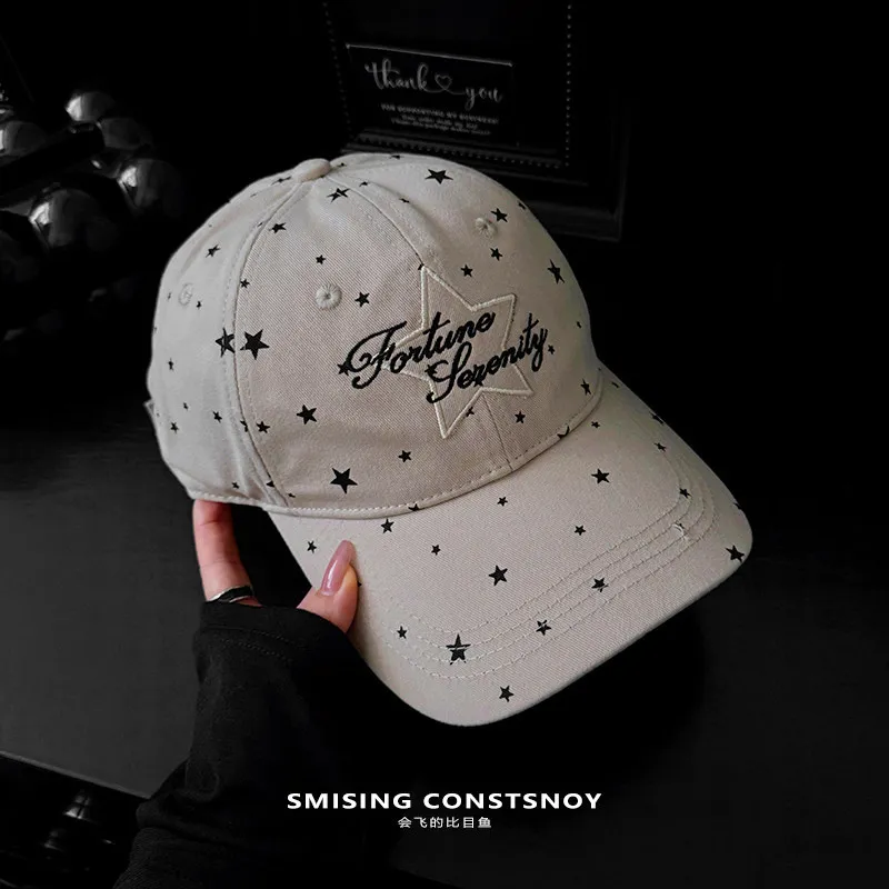 Star print letter embroidery baseball cap spring and summer couple street versatile sunscreen shade cap
Star print letter embroidery baseball cap spring and summer couple street versatile sunscreen shade cap
