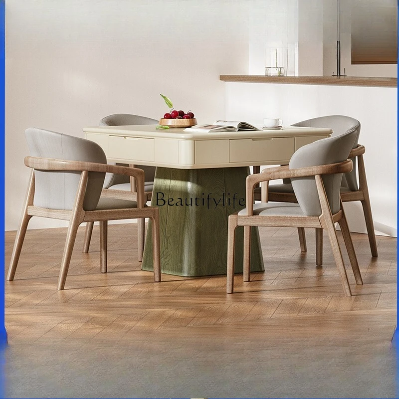 Cream style mahjong machine, dining table, dual-purpose household automatic mahjong table
Cream style mahjong machine, dining table, dual-purpose household automatic mahjong table