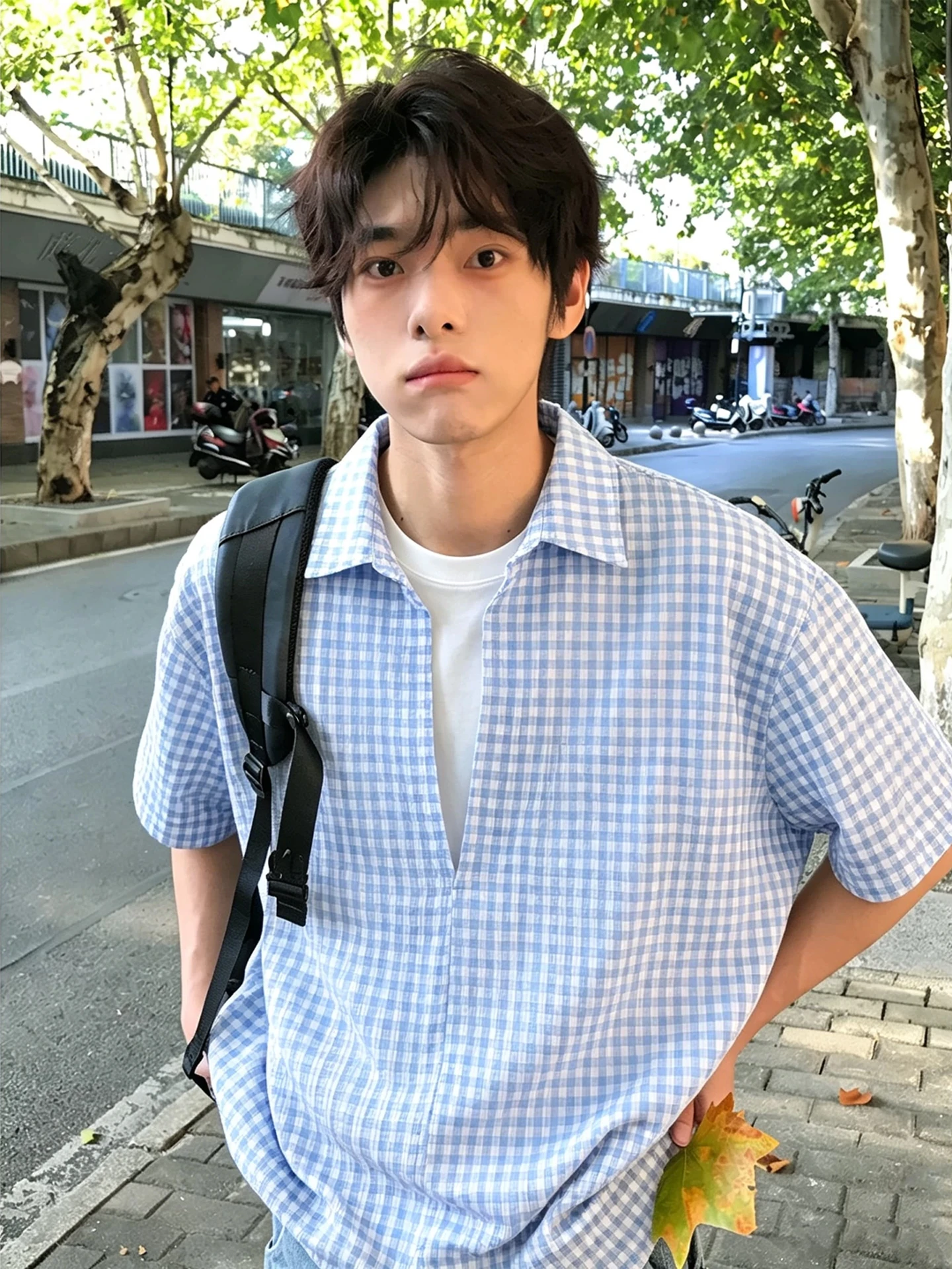 Men's Bubble Print Shirt V-Neck Half Sleeve Loose Fit Summer Casual Style Polyester Cotton Blend Easy Care No Iron Treatment
Men's Bubble Print Shirt V-Neck Half Sleeve Loose Fit Summer Casual Style Polyester Cotton Blend Easy Care No Iron Treatment