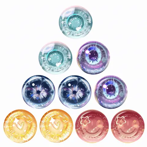 Cabujones de cristal con ojos de dragón para hacer fotos, 10 piezas, 5 pares, 12mm, 14mm, 16mm, 20mm, 25mm, 30mm