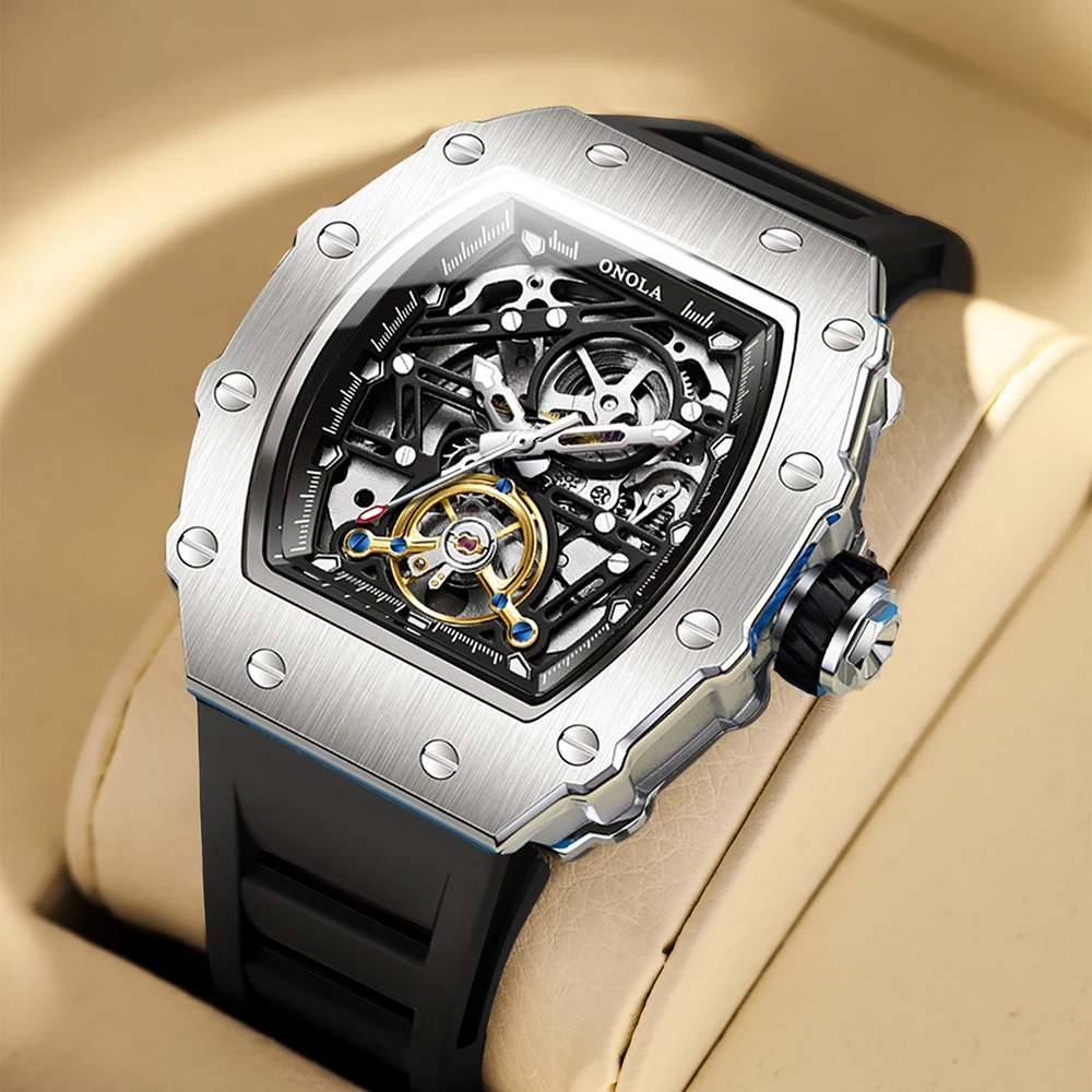 ONOLA новые автоматические мужские часы повседневные квадратные водонепроницаемые светящиеся спортивные часы мужские механические часы Relogio Masculino
ONOLA новые автоматические мужские часы повседневные квадратные водонепроницаемые светящиеся спортивные часы мужские механические часы Relogio Masculino