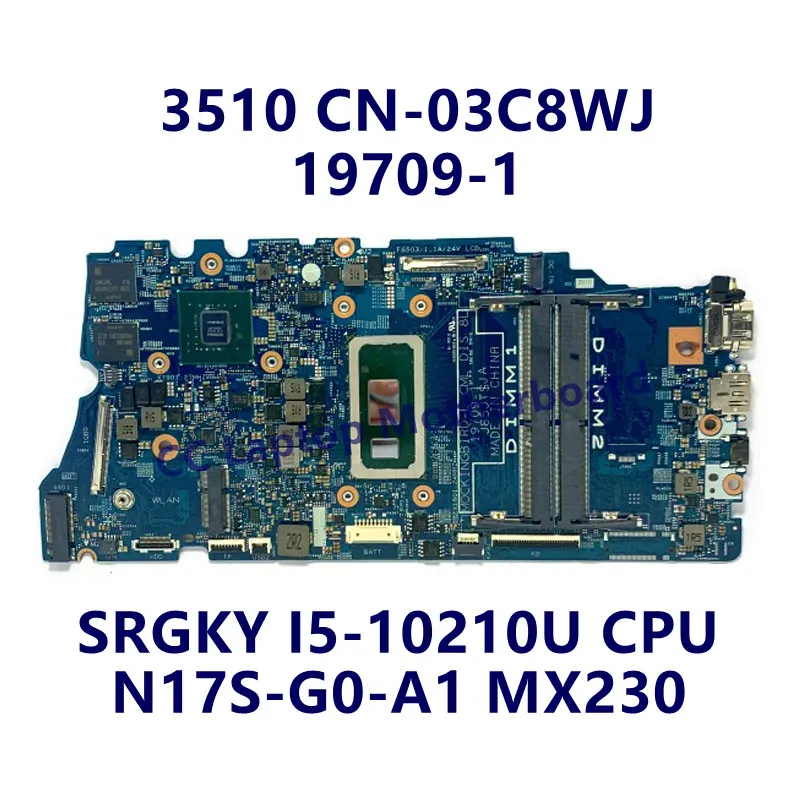 CN-03C8WJ 03C8WJ CN-0G9T8F 0G9T8F для ноутбука DELL 3510, материнская плата с процессором I5-10210U/I7-10510U N17S-G0-A1 19709-1, 100% протестировано, ОК
CN-03C8WJ 03C8WJ CN-0G9T8F 0G9T8F для ноутбука DELL 3510, материнская плата с процессором I5-10210U/I7-10510U N17S-G0-A1 19709-1, 100% протестировано, ОК