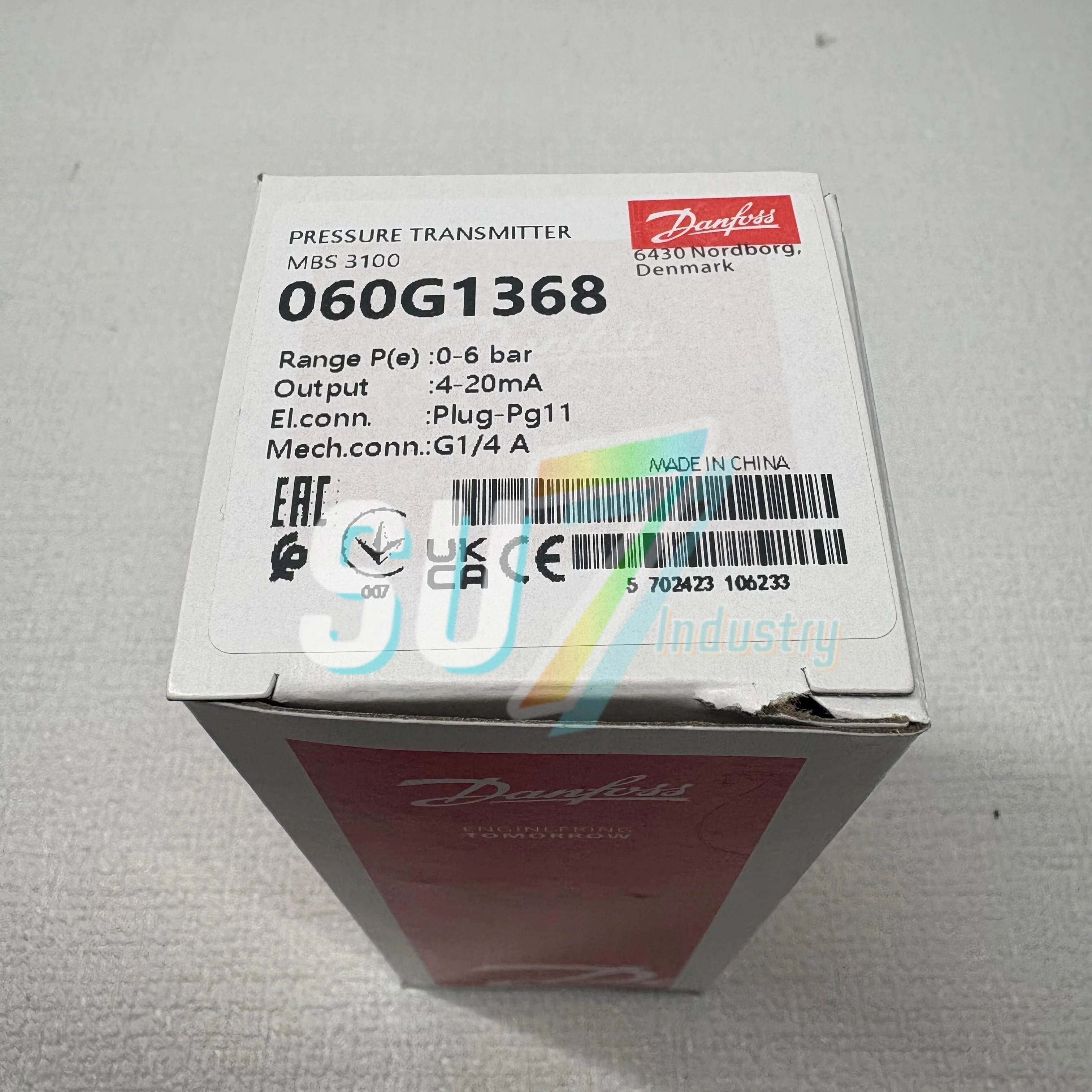 New original 060G1368 MBS3100 Pressure sensor
New original 060G1368 MBS3100 Pressure sensor