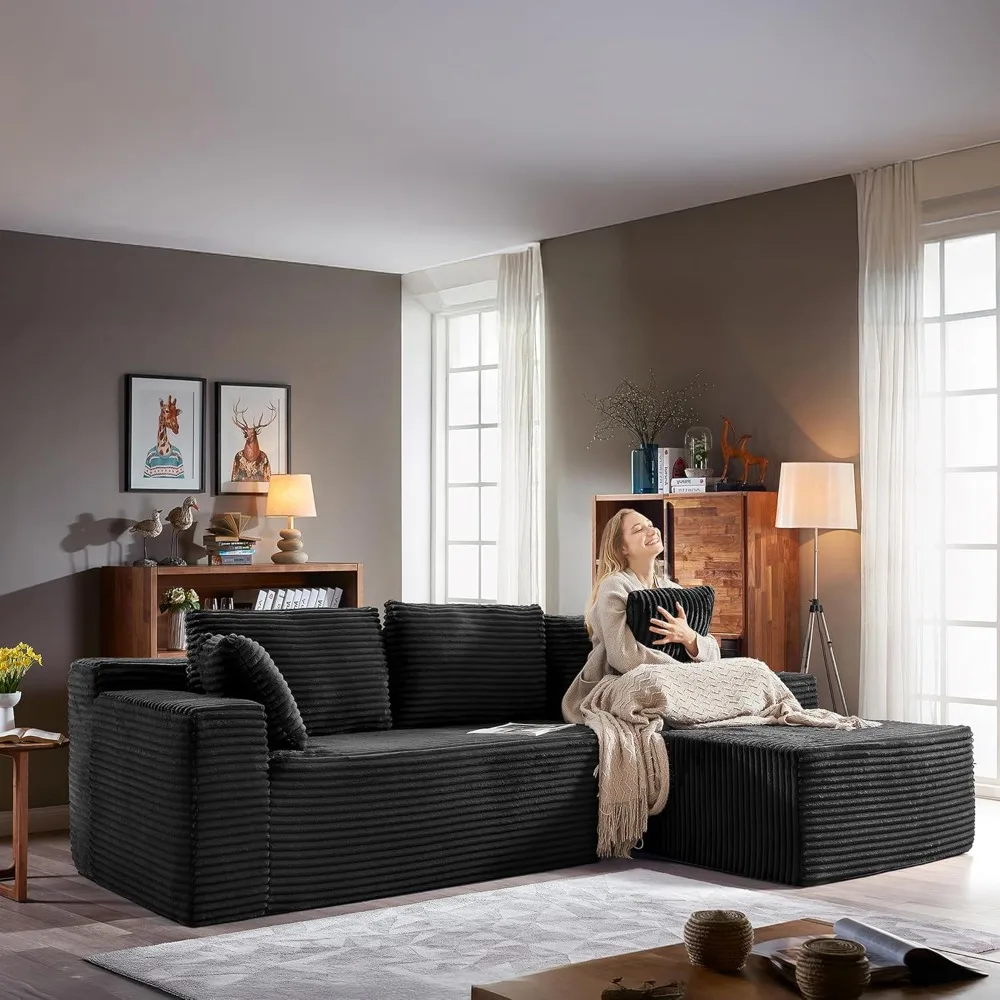 104''Sectional Cloud Couch with L Shaped Chaise,Modern Modular Sectional Sofa,Boneless Couch with Deep Seat,Comfy Couches for Li
104''Sectional Cloud Couch with L Shaped Chaise,Modern Modular Sectional Sofa,Boneless Couch with Deep Seat,Comfy Couches for Li