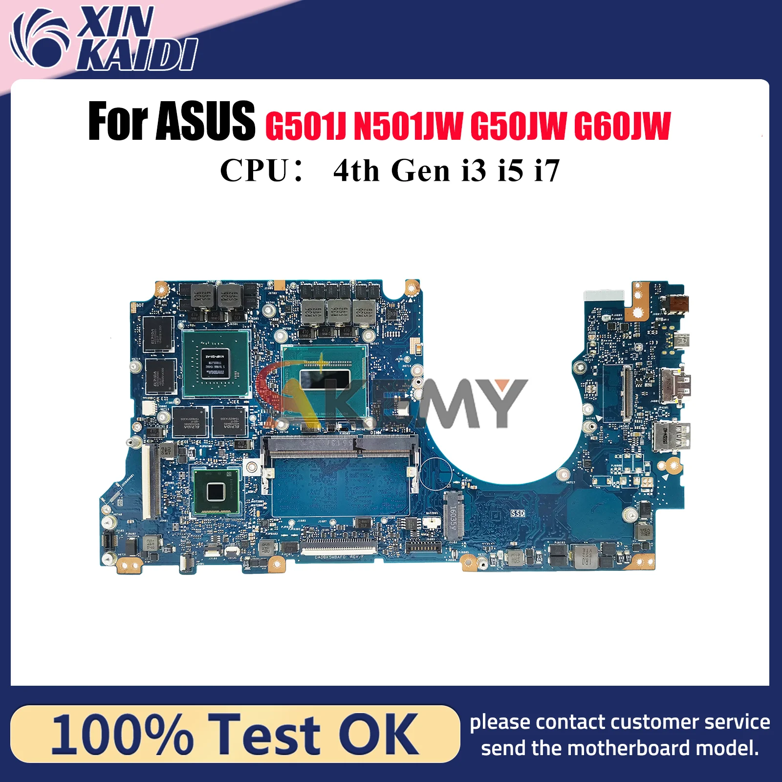 N501JW Материнская плата для ноутбука ASUS ROG G501J N501JW N501J Материнская плата для ноутбука с процессором i3 i5 i7 100% тестирование ОК быстрая доставка stk
N501JW Материнская плата для ноутбука ASUS ROG G501J N501JW N501J Материнская плата для ноутбука с процессором i3 i5 i7 100% тестирование ОК быстрая доставка stk