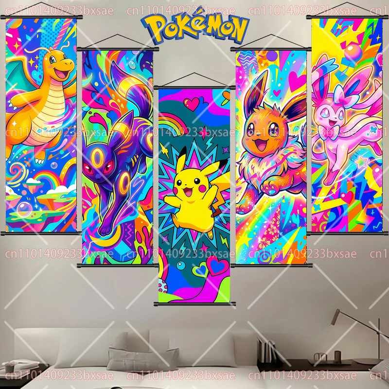 Classic Pokémon Character Scroll Painting HD Hanging Poster Pikachu Mew Gardevoir Mewtwo Gengar Children's Holiday Birthday Gift
Classic Pokémon Character Scroll Painting HD Hanging Poster Pikachu Mew Gardevoir Mewtwo Gengar Children's Holiday Birthday Gift