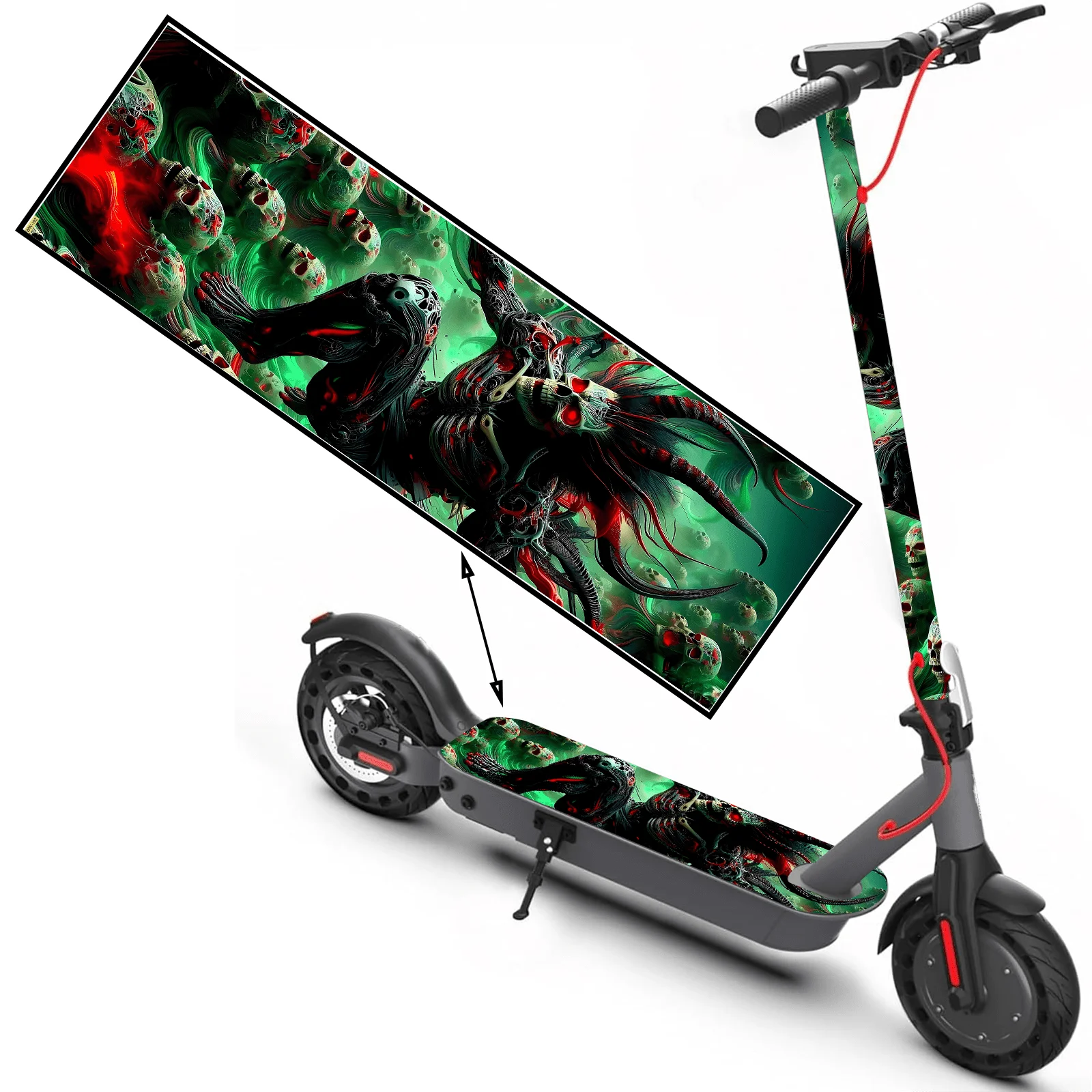 Demon zombie pattern scooter sticker, scooter sticker, skateboard sticker, scooter floor mat sticker, personalized cool DIY
Demon zombie pattern scooter sticker, scooter sticker, skateboard sticker, scooter floor mat sticker, personalized cool DIY