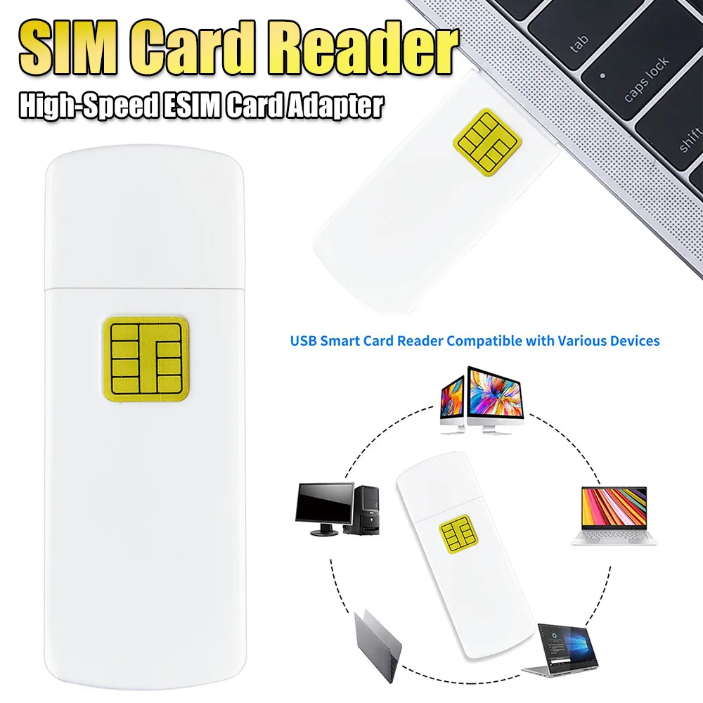 USB SIM Card Reader Plug and Play SIM Smart Card Reader Lightweight Compact for Android Windows Mac OS MacBook Computer PC
USB SIM Card Reader Plug and Play SIM Smart Card Reader Lightweight Compact for Android Windows Mac OS MacBook Computer PC