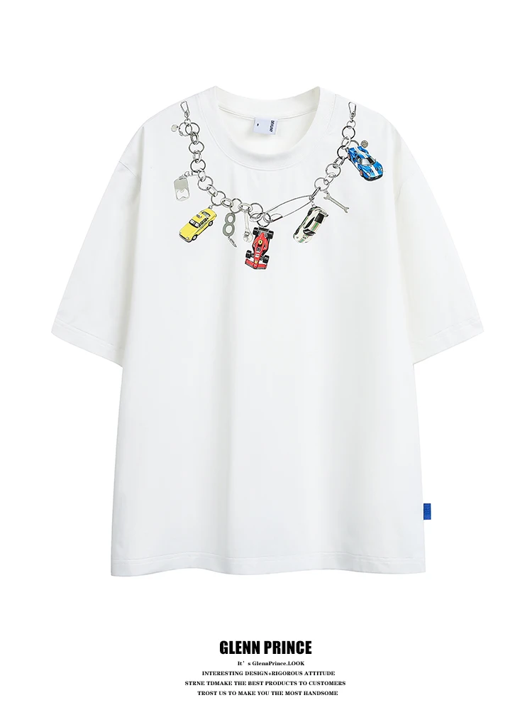 GPstudio Trendy Car Necklace Print Short Sleeve T-shirt Men's Unique Design Casual Breathable Summer Fashion Top Citywalk
GPstudio Trendy Car Necklace Print Short Sleeve T-shirt Men's Unique Design Casual Breathable Summer Fashion Top Citywalk
