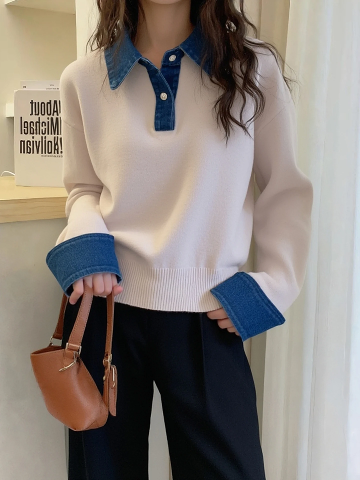 Длинный вязаный свитер в стиле ретро, женский модный утягивающий свитер, универсальный дизайн, ложный двухсекционный зимний свитер для поездок на работу
Длинный вязаный свитер в стиле ретро, женский модный утягивающий свитер, универсальный дизайн, ложный двухсекционный зимний свитер для поездок на работу