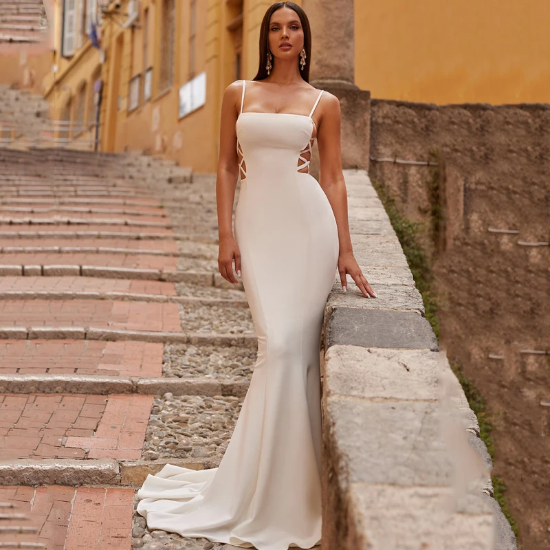 Thinyfull Formal Mermaid Prom Dresses Spaghetti Straps Satin Evening Dress Saudi Arabia Dubai Cocktail Party Gowns Custom Size
Thinyfull Formal Mermaid Prom Dresses Spaghetti Straps Satin Evening Dress Saudi Arabia Dubai Cocktail Party Gowns Custom Size