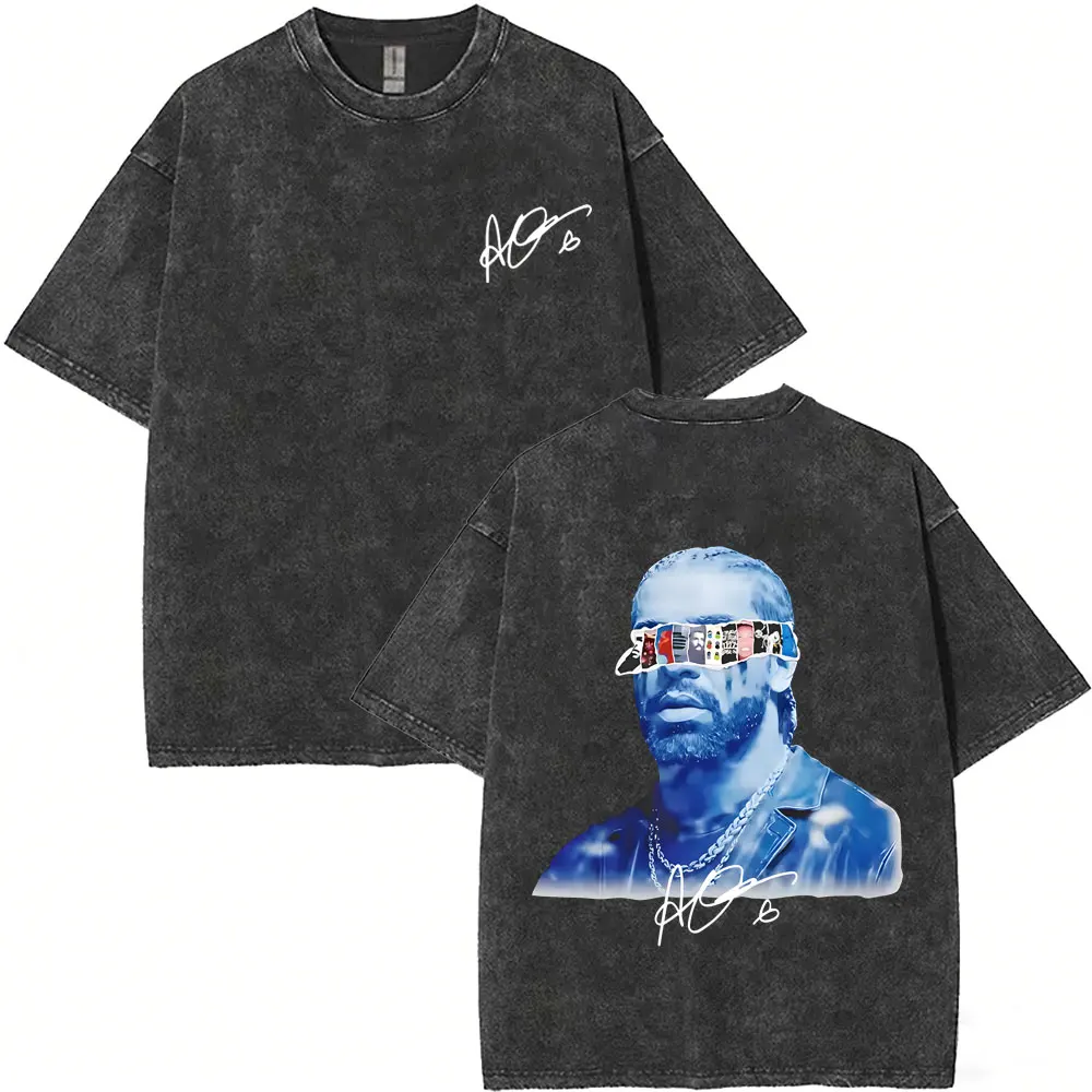 Washed Vintage Rapper Drake Face Graphic T-shirt ICEMAN Album Cover Print T-shirts Men Women Fashion Hip Hop Oversized T Shirts
Washed Vintage Rapper Drake Face Graphic T-shirt ICEMAN Album Cover Print T-shirts Men Women Fashion Hip Hop Oversized T Shirts