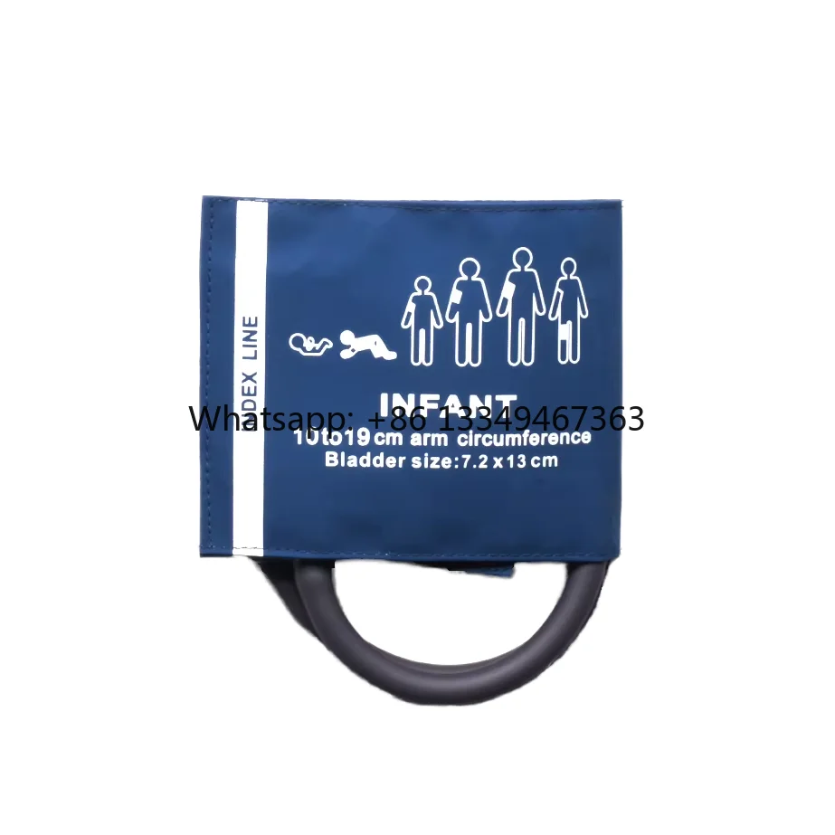 Manufacturer Medical Reusable Infant Single/Dual Tubing NIBP Cuff Arm Cir. 10-19cm Infant BP Cuff Factory
Manufacturer Medical Reusable Infant Single/Dual Tubing NIBP Cuff Arm Cir. 10-19cm Infant BP Cuff Factory