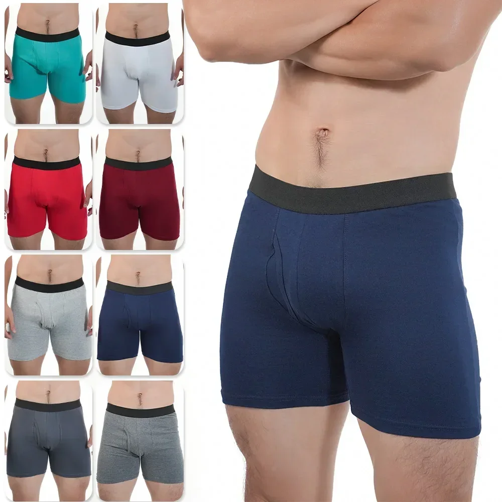 Man Mid-Long Boxer Shorts Sport Underwear Cotton Underpants Sexy Boxershorts Breathable Panties Large Boxers Hombre Men's Gifts
Man Mid-Long Boxer Shorts Sport Underwear Cotton Underpants Sexy Boxershorts Breathable Panties Large Boxers Hombre Men's Gifts