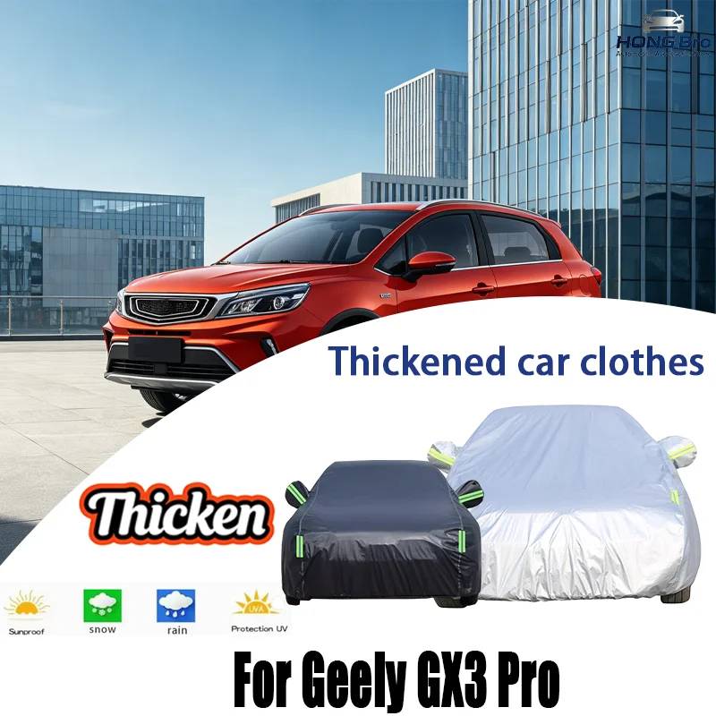 For Geely GX3 Pro Outdoor Car Cover With Reflective Strips, Waterproof Snowproof Dustproof, UV Protection Auto Accessories
For Geely GX3 Pro Outdoor Car Cover With Reflective Strips, Waterproof Snowproof Dustproof, UV Protection Auto Accessories