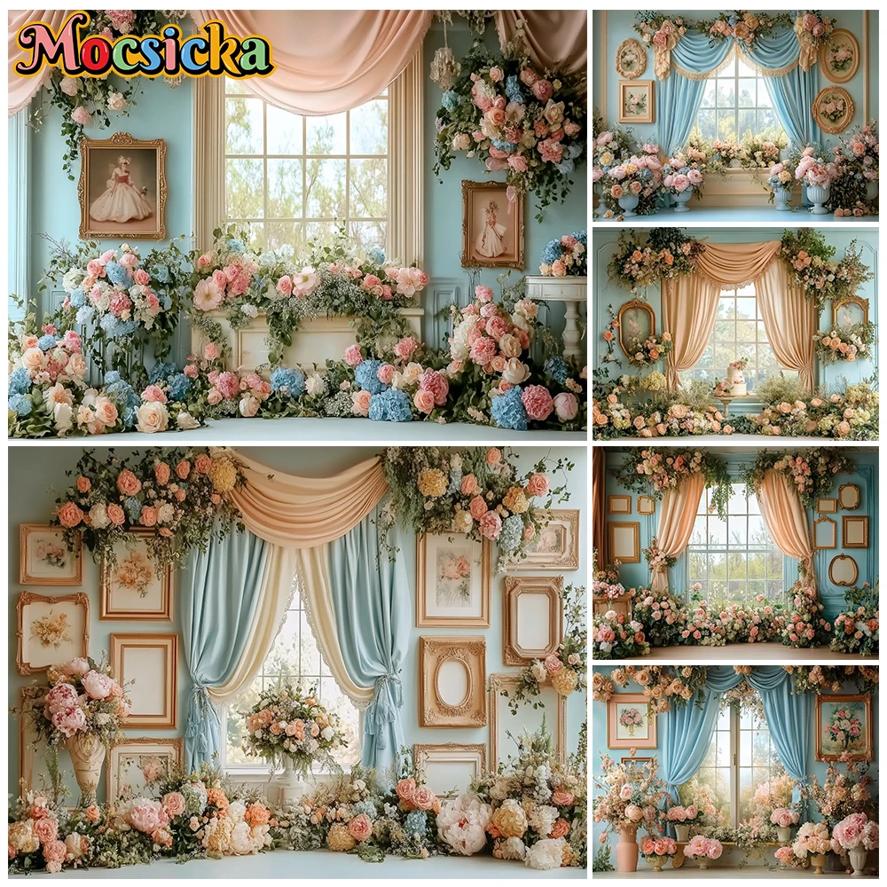 Mocsicka Vintage Floral Window Photography Backdrop Blue Pink Flower Wall Background Wedding Bridal Shower Photo Studio Tapestry
Mocsicka Vintage Floral Window Photography Backdrop Blue Pink Flower Wall Background Wedding Bridal Shower Photo Studio Tapestry
