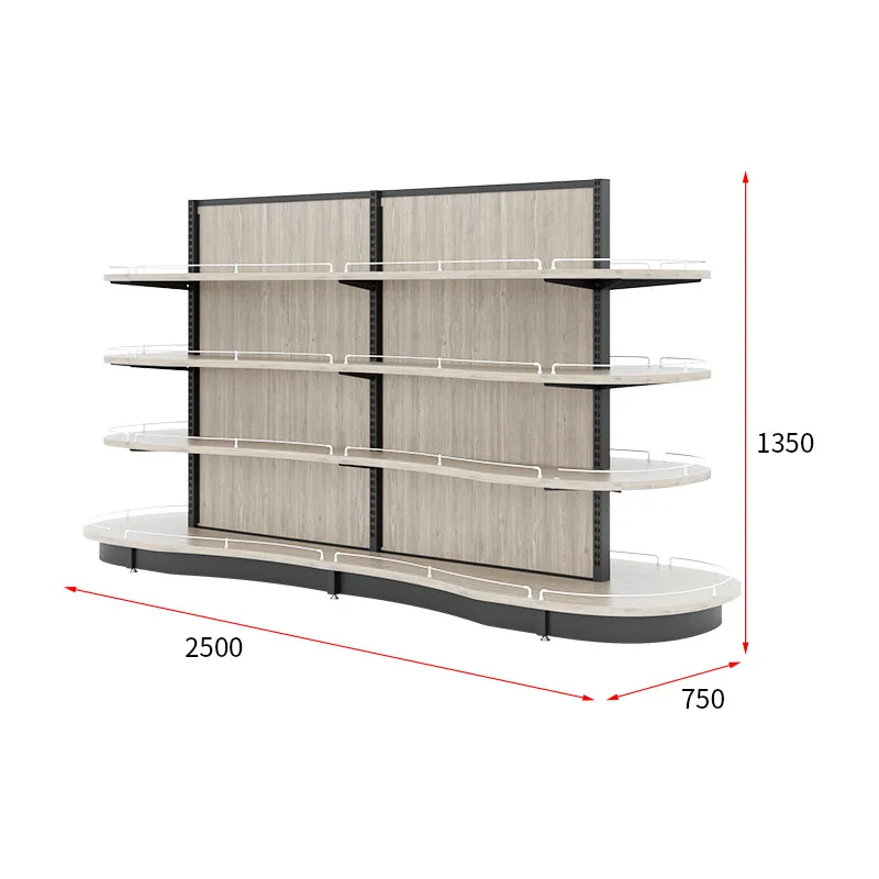 LH snack store shelves bookstore steel wood arc corner with pole display rack
LH snack store shelves bookstore steel wood arc corner with pole display rack