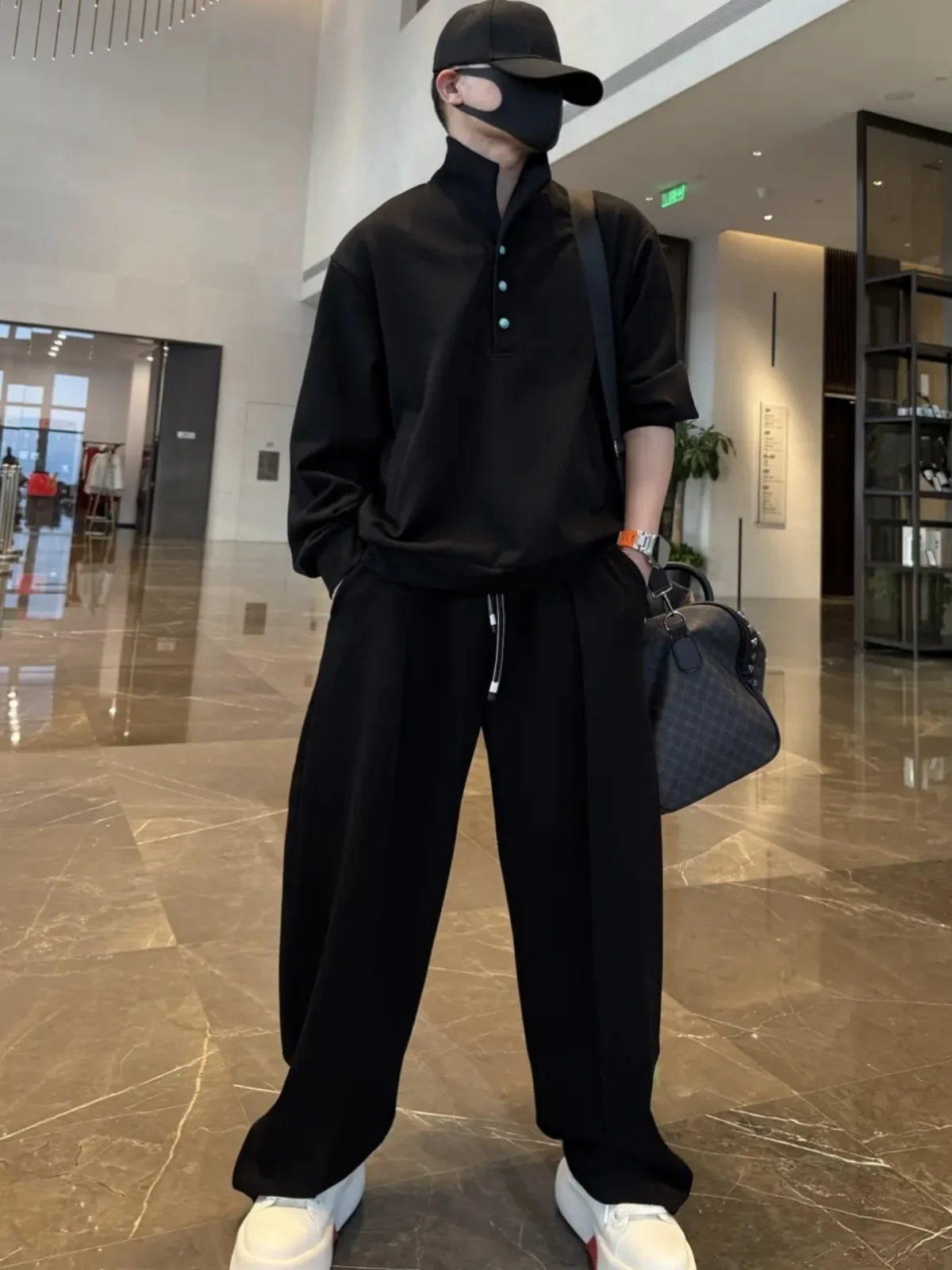 Spring High-End Turquoise Stand Collar Sweatirt Pants Set Men's Faionable Versatile Loose Breathable Sports Kit
Spring High-End Turquoise Stand Collar Sweatirt Pants Set Men's Faionable Versatile Loose Breathable Sports Kit