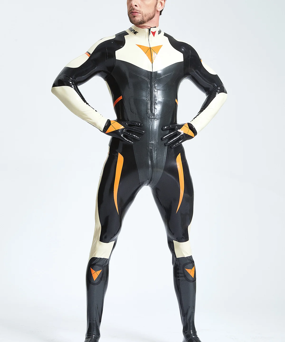customized fashion catsuit rubber men's latex full body jumpsuit style cosplay costume party handmade clubwear
customized fashion catsuit rubber men's latex full body jumpsuit style cosplay costume party handmade clubwear