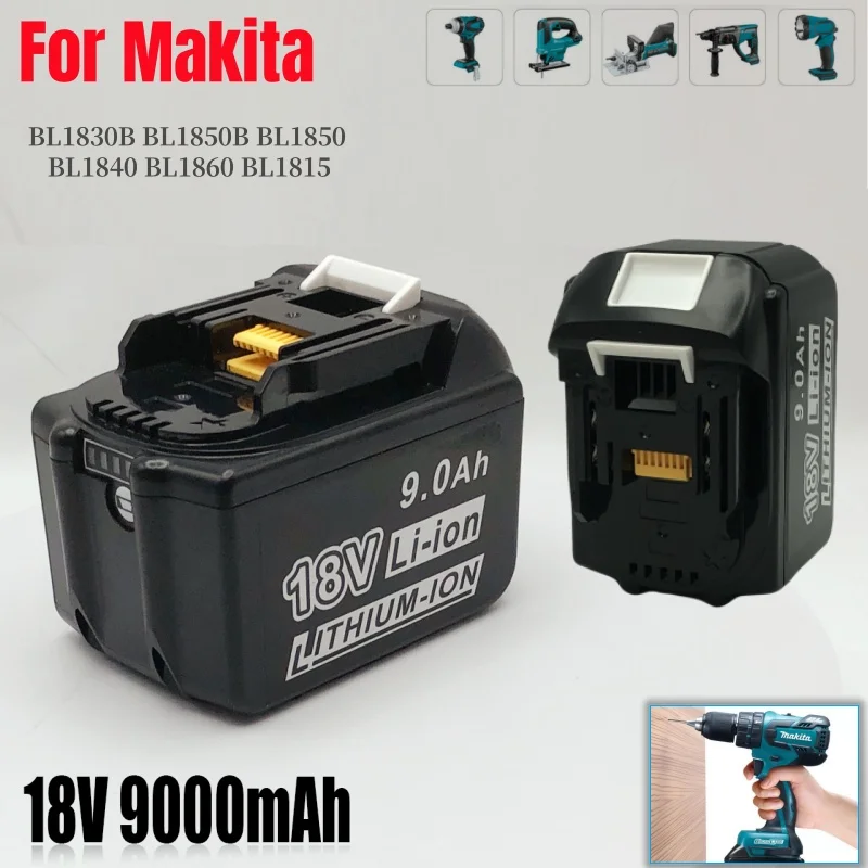 Аккумулятор большой емкости 18В 9Ач для электроинструментов Makita, замена для электрической отвертки, электродрели, краскопульта.
Аккумулятор большой емкости 18В 9Ач для электроинструментов Makita, замена для электрической отвертки, электродрели, краскопульта.