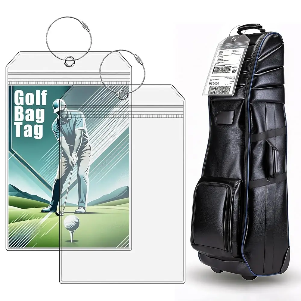 Free Shipping2 Pack Extra Large Golf Bag Shipping Label Holder 9\ x 6\ – Heavy Duty Waterproof PVC Luggage Tag with Reinforced G
Free Shipping2 Pack Extra Large Golf Bag Shipping Label Holder 9\ x 6\ – Heavy Duty Waterproof PVC Luggage Tag with Reinforced G