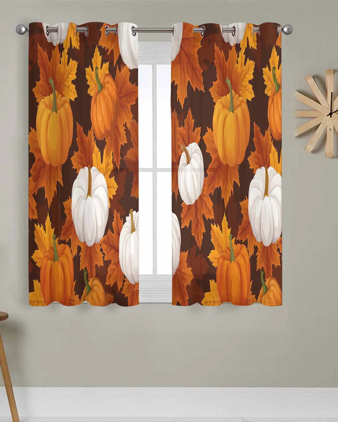 Tulle Window Curtains Farm Yellow Orange White Pumpkin for Living Room Bedroom Transparent Chiffon Sheer Voile Window Curtain
Tulle Window Curtains Farm Yellow Orange White Pumpkin for Living Room Bedroom Transparent Chiffon Sheer Voile Window Curtain