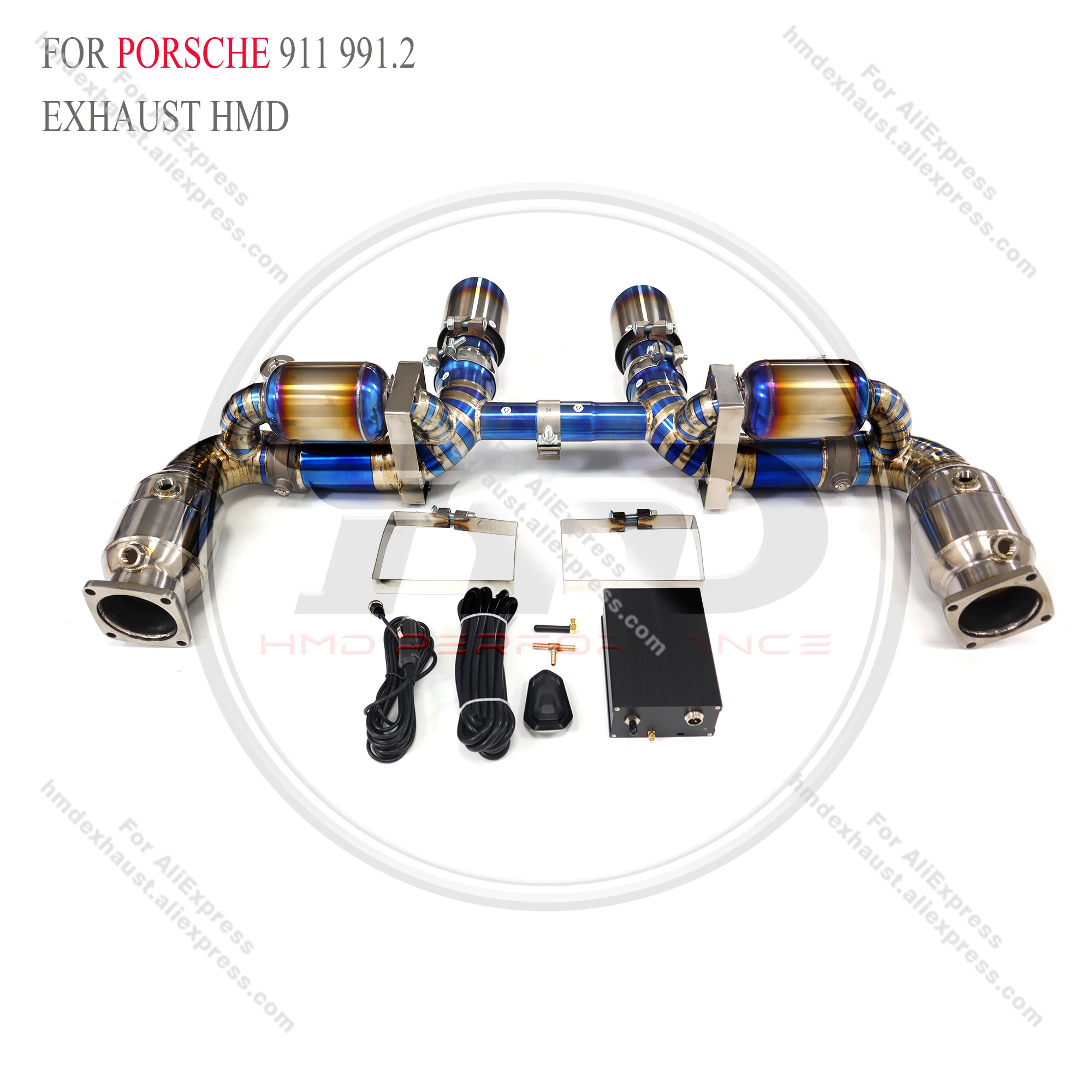 High Quality Catback For Porsche 911 991.2 Upgrade GT3 Titanium Alloy Exhaust System Vacuum Valve Muffler Tips Downpipe HMD
High Quality Catback For Porsche 911 991.2 Upgrade GT3 Titanium Alloy Exhaust System Vacuum Valve Muffler Tips Downpipe HMD