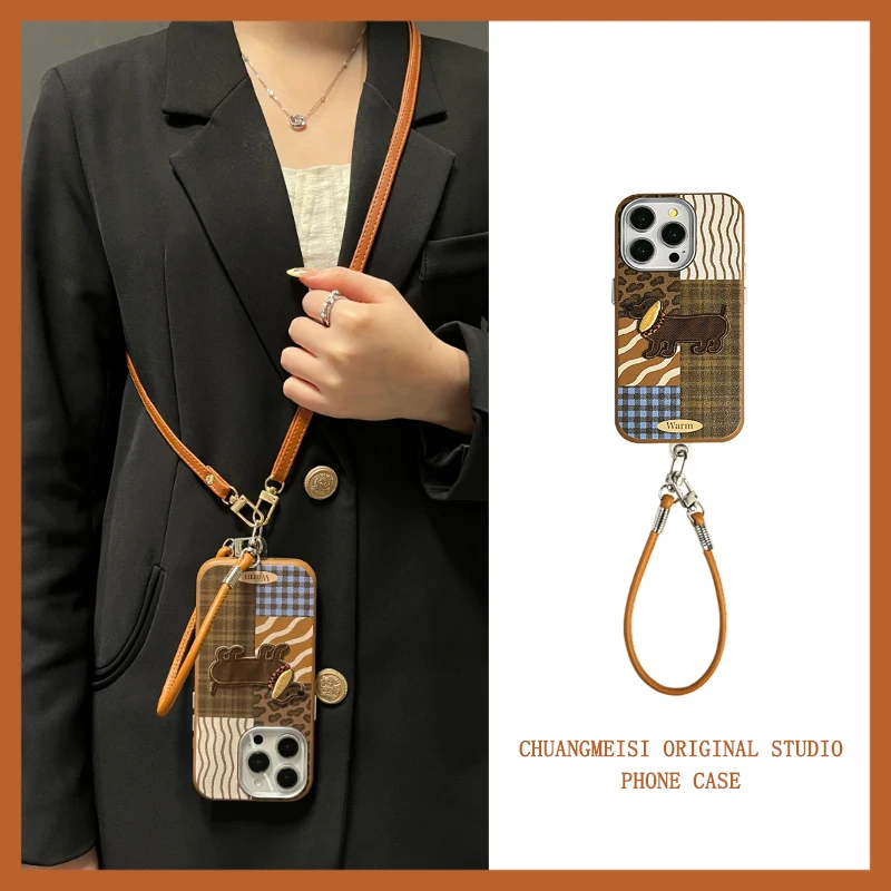 Personalized Leopard Puppy Leather Clutch for iphone 14 pro max 15 pro max 16pro max Phone Case Niche New Anti-fall Crossbody
Personalized Leopard Puppy Leather Clutch for iphone 14 pro max 15 pro max 16pro max Phone Case Niche New Anti-fall Crossbody